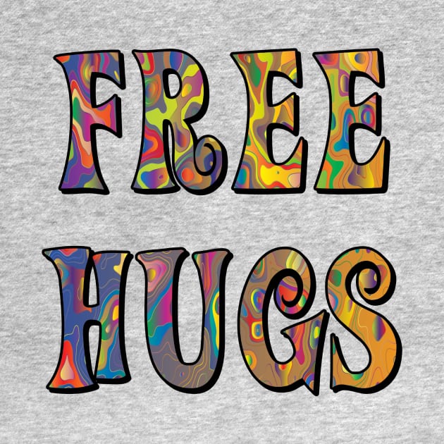 Trippy Hippie Free Hugs by imphavok